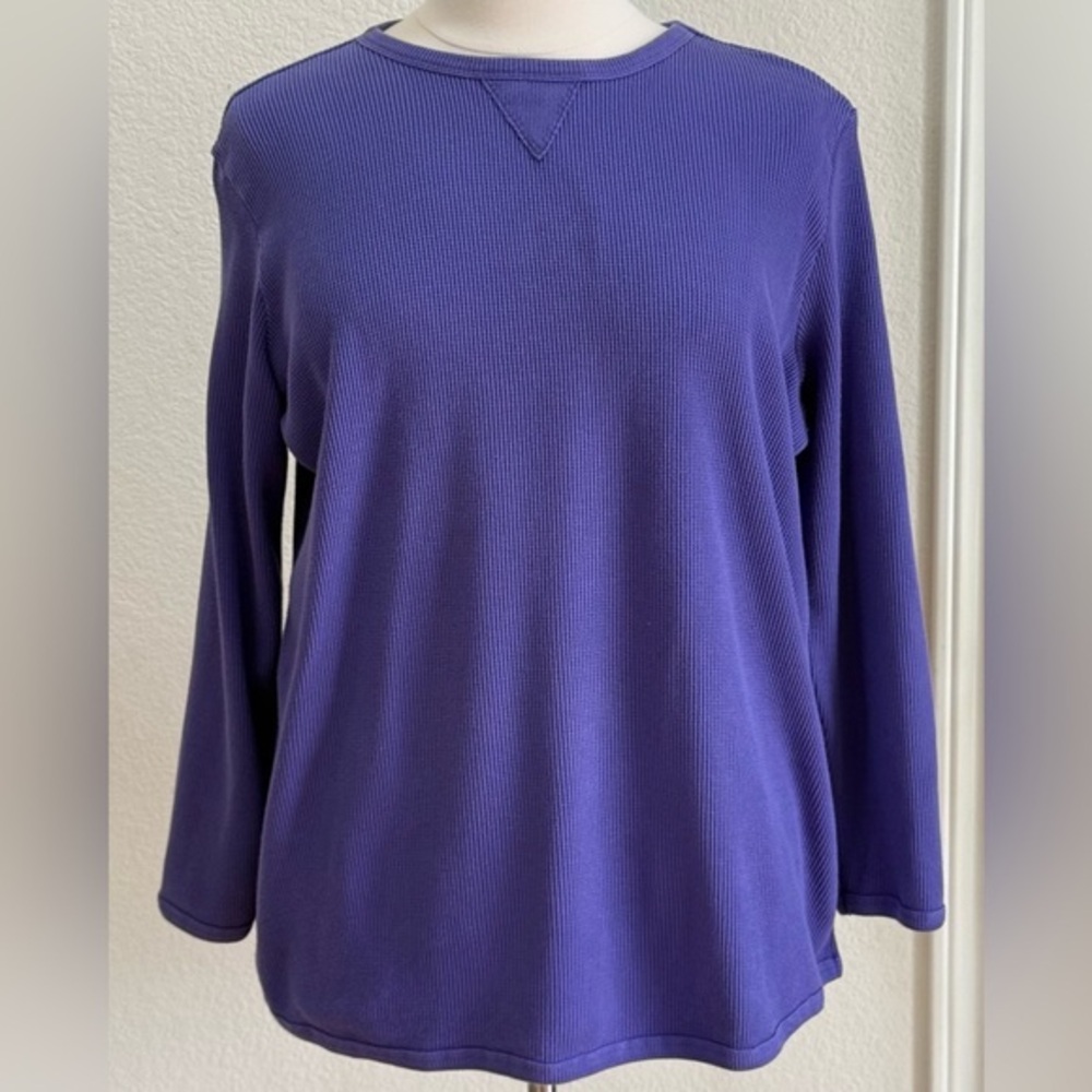 Woman Within Thermal Top in Purple Size 1x (22/24)